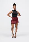 Юбка Even&Odd Mini skirt, Cabernet/Dark Red - фото 2