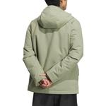 Куртка пуховая мужская палаточного зеленого цвета Adidas - фото 4