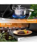 Газовый гриль Cowsar 3-Burner Propane Gas Grill с мощностью 34 000 BTU, серебристый - фото 4