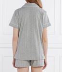 Пижама женская Lauren Ralph Lauren хлопковая с монограммой, серый - фото 4