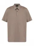 Рубашка поло с короткими рукавами Brioni, коричневый - фото