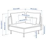 Угловая секция SÖDERHAMN IKEA, цвет hillared dark blue - фото 4