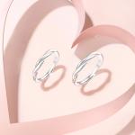 Fanci Серебряное кольцо S925 с цирконами, пара, унисекс - фото 8