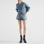 PRADA Женские джинсовые шорты, цвет Blue - фото 2