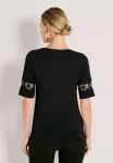 Футболка с принтом Madeleine, Black - фото 3