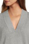 Свитер Lilla P V-Neck Pullover Sweater, цвет Heather Grey - фото 4