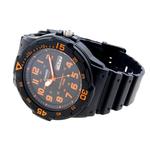 Часы CASIO Sports Waterproof Shockproof Mens Black/Orange Analog, черный - фото 3