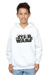 Минималистичная толстовка с логотипом Star Wars, белый - фото