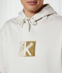 Толстовка Calvin Klein Jeans Regular Fit, экрю / золотой - фото 4