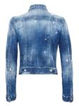DSQUARED2 джинсовая куртка с эффектом потертости, синий - фото 2