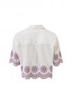 Блуза Mexx CROPPED EMBROIDERY, White - фото 6