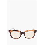 Коричневые пластиковые солнцезащитные очки Oamc, Brown - фото