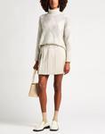 Мини-юбка Brunello Cucinelli, кремовый - фото 3