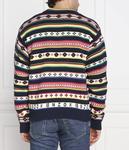 Свитер мужской Kenzo шерстяной с узором, синий - фото 4