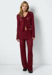 Брюки Noisy May BEIN FOLD DOWN DESIGN, Weinrot/Dark Red - фото 2