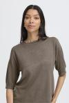 Футболка b.young BYMMORLA TSHIRT, Walnut Melange/Brown - фото 3