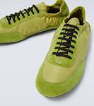 Кроссовки Collapse Re-Nylon и замша Prada, Lime - фото 3