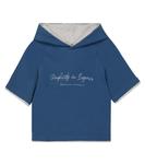 Хлопковая футболка с капюшоном Brunello Cucinelli, синий - фото