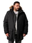 Men Plus Парка черного цвета - фото