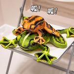 Плюшевая игрушка Frog Creative OU DI PIG, зеленый - фото 6