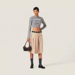 Свитер из шерсти и кашемира Miu Miu, серый - фото 4