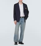 Жакет из мохера и шерсти Miu Miu, Navy + Oro - фото 2