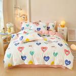 Yalu Комплект постельного белья, 4 предмета, простыня, пододеяльник 200x230 см - фото 2