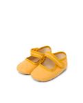 Туфли Мэри Джейн для девочки с застежкой на липучки Pisamonas, горчичный - фото 4