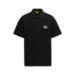 Мужская поло CAT, черный - фото