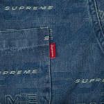 Джинсовая рубашка с логотипом Supreme Dimensions, цвет Синий - фото 2