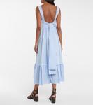 Платье макси из хлопкового поплина Chloé, Pure Blue - фото 3