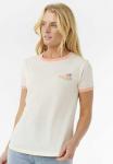 Футболка Rip Curl SWELL LINES RINGER , Bone/Off-White - фото 3
