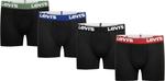 Классические трусы-боксеры Levi's boys (комплект), Black/Red - фото