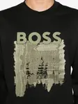Хлопковая толстовка с логотипом BOSS, черный - фото 5