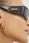 Солнцезащитные очки Versace, черный - фото 10