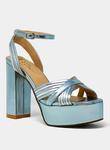 Eloisa Platform Heeled Sandal In Blue Multi SHU SHOP - фото 2