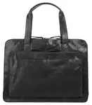 Шоппер Spikes & Sparrow, натуральная кожа, черный - фото