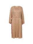 Платье Aliann с бежево-серым принтом Noa Noa - фото