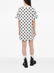 Платье мини в горох Moschino, белый - фото 3