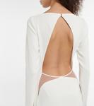 Креповое платье с вырезом Mônot, белый - фото 6