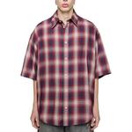 Рубашка с пуговицами Acne Studios, красный/синий - фото 3