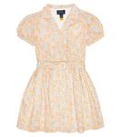 Платье-рубашка из хлопка с цветочным принтом Polo Ralph Lauren, оранжевый - фото