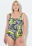 Купальник Ulla Popken ABSTRACT PRINT , Olive Green/Olive - фото