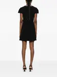 Мини-платье, украшенное кристаллами Sandro, черный - фото 4
