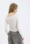 Топ с длинными рукавами Even&Odd, молочный - фото 4