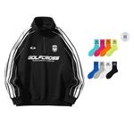 Свитшот унисекс GOLFCROSS, черный - фото 5