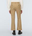 Прямые брюки Sacai, бежевый - фото 4