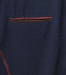 Однобортный шерстяной пиджак в полоску Rubinacci, темно-синий - фото 7