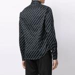 EMPORIO ARMANI Мужская синяя рубашка - фото 5