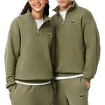 Свитшот с аппликацией логотипа LACOSTE, хаки - фото 3